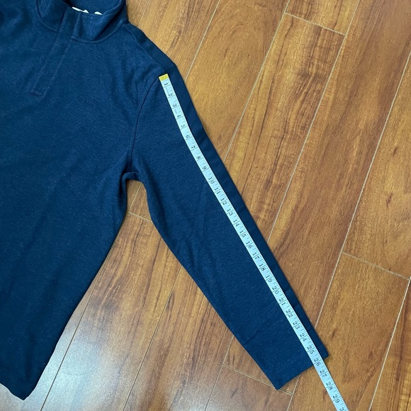 CALVIN KLEIN Long Sleeve Shirt Large Speckled Blue NWT - Picture 7 of 13